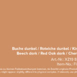 beech dark, red oak dark, cherry, alder